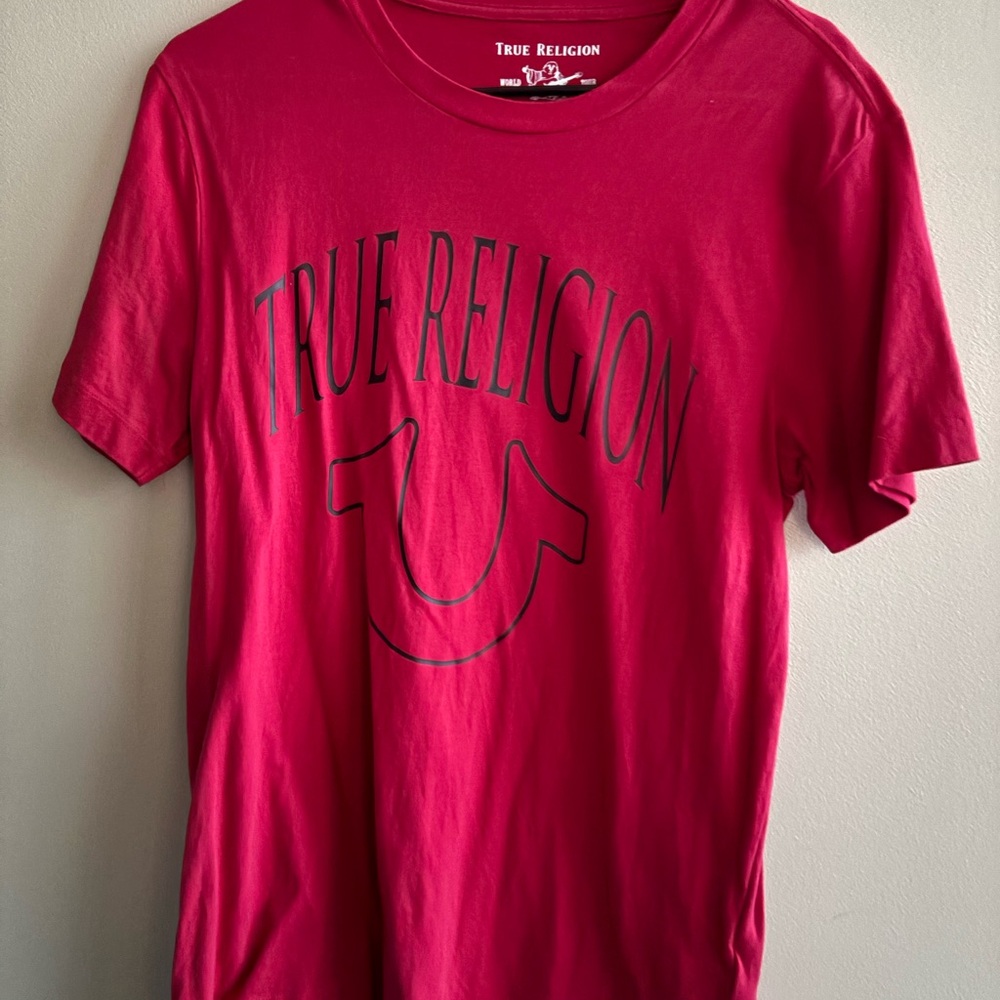 True Religion Vibrant Red World Tour Tee